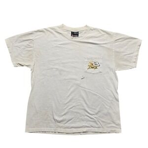 VINTAGE Dale Jr Budweiser T-Shirt Mens M‎ White NASCAR #8 Chase Authentics